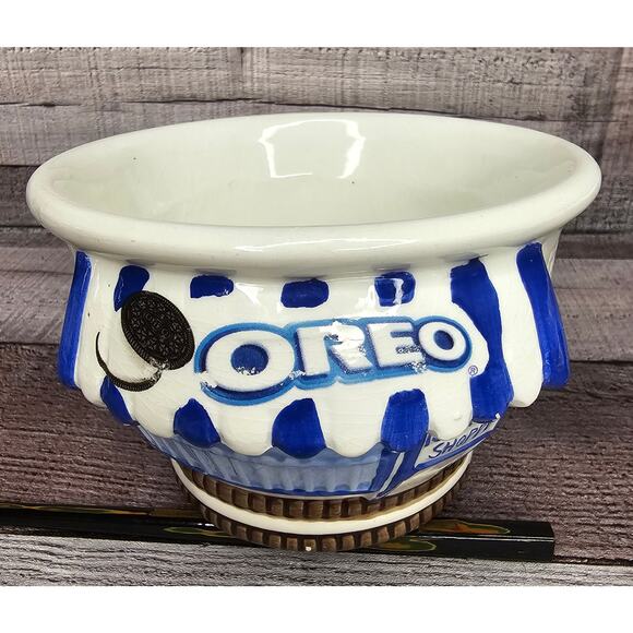 Set of 2 OREO Cookie Ice Cream Shop Bowl VINTAGE - Picture 6 of 9